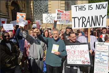 Protests against lockdown